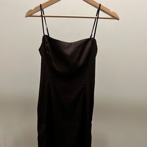 Aritzia Sunday Best Brown Slip Dress